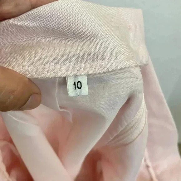 Pink Scallop Skirt Faux Wrap Sz 10 Soft VTG 1980's - Picture 3 of 8